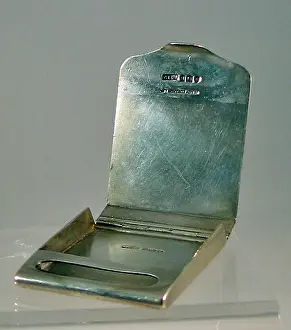 Matchbook: Silver matchbook cover
