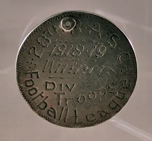 Searle: Silver medal engraved with two War Department arrows