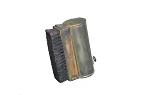 Retract: Silver retractable clothes brush