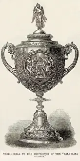 Silverware: Silver vase presented to George Smith, 1867