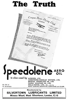 Silvertown: Silvertown Speedolene Aero Engine Oil