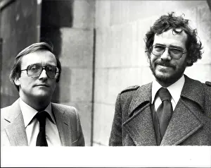 Attache: Sim Harris and Chris Cramer outside Old Bailey, London