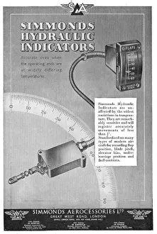 Indicators: Simmonds Aerocessories : Hydraulic Indicators