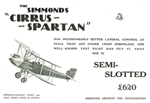 Controllable: The Simmonds Cirrus Spartan Is Controllable At The Stall