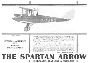 Landplane: Simmonds Spartan Aircraft Arrow -