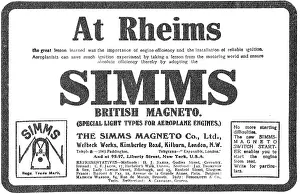 Magneto: Simms Aeroplane Magnetos Triumphant At Rheims