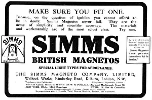Magneto: Simms British Aeroplane Magnetos - Make Sure You Fit One!