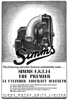 Magneto: Simms F.S.T.14 Aer-Engine Magneto 1943