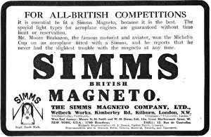 Magneto: Simms Magnetos For All-British Competitions