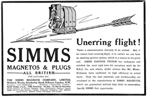 Magneto: Simms Magnetos And Plugs For Unerring Flight
