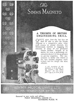 Magnetos: Simms Motor Units. Simms Magnetos