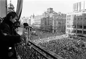 Petr: Simon PANEK - demonstration, Wenceslas square