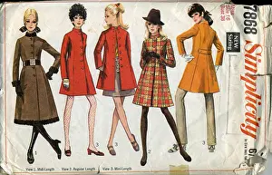 Simplicity: Simplicity pattern for ladies coats 1968