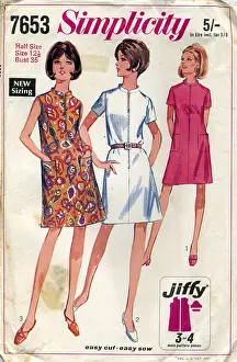 Simplicity: Simplicity pattern for ladies summer dresses, 1968