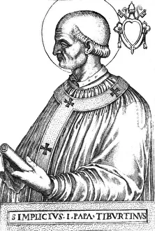 Tonsure: Simplicius, + 2.3.483, Pope 3.3.468 - 10.3.483