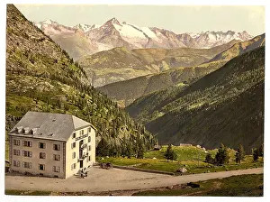 Valais: Simplon Pass, Hotel Bellevue, Valais, Alps of, Switzerland