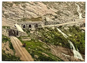 Valais: Simplon Pass, Kaltwasser Gallerie, Valais, Alps of, Switzerl