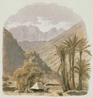 Bernatz: Sinai. Etching by Bernatz et