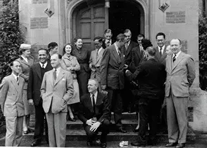 Thorneycroft: Singapore delegation on steps of Chequers