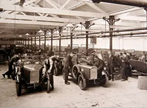 The John Meek Collection: Singer Cars factory interior with workers, Coventry, England