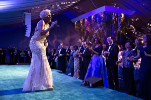 Hollande: Singer Mary J. Blige performs during the State Dinner
