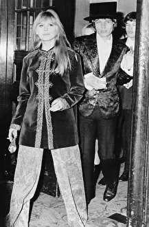 Multi Colored: Singer Mick Jagger, and his girlfriend Marianne