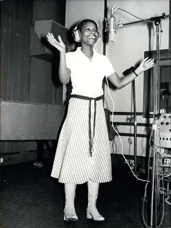 Announcer: Singer in recording studio, France