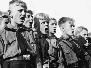Singen: Singing Hitler Youth members, 1934