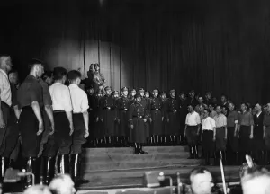 Melodramatic: Singing performance of the SA Standarte 8, 1935