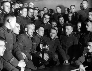 Pastime: Singing SS men of the SS Leibgarde Adolf HItler