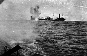 Raiding: Sinking of an allied ship, 1916