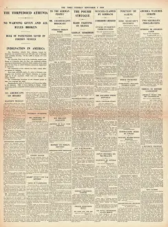Athenia: Sinking of the Athenia