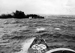 Weser: Sinking of a British destroyer, 1940