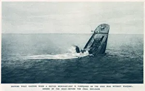 Waterline: Sinking British Merchant Ship 1916