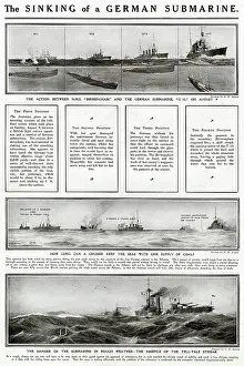 Visibility: Sinking of a German submarine by G. H. Davis