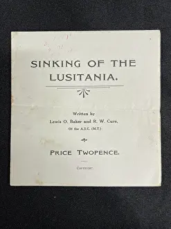 Twopence: Sinking of the Lusitania, poem by Baker and Cure
