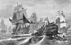 Redoubtable: Sinking of the Redoubtable after the Battle of Trafalgar