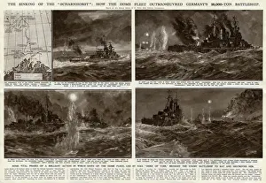 Phases: Sinking of the Scharnhorst by G. H. Davis