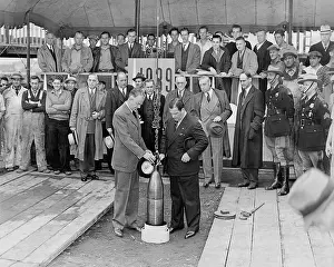 Formula: Sinking of the time capsule on the grounds of the World Ex