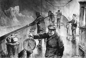 Stoewer: Sinking of the Titanic in contemporary depiction