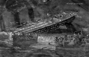 Fortunio: The sinking of the Titanic by Fortunio Matania