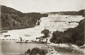 Overlooks: Sinter terraces at Lake Rotomahana