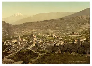Sion: Sion, general view, Valais, Switzerland