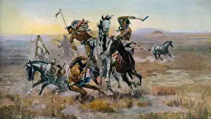 Photomechanical: When Sioux and Blackfeet Met, battle between ?
