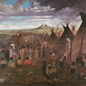 Sioux: Sioux Indian Tribe Campground on Plains