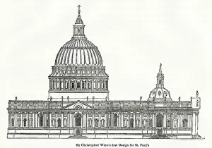 Wren: Sir Christopher Wren's First Design For St Paul's Cathedral