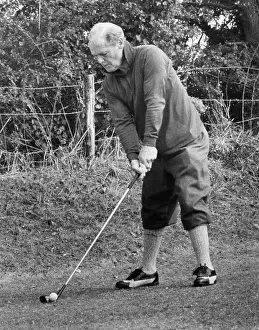 Steuart: Sir Douglas Bader playing golf