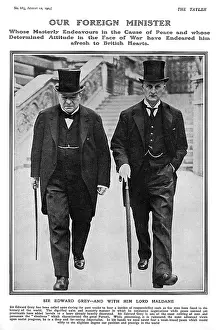 Haldane: Sir Edward Grey & Lord Haldane, outbreak of First World War