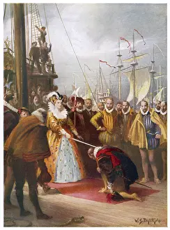 1581: Sir Francis Drake knighted
