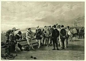 Bowls: Sir Francis Drake, The Spanish Armada is in Sight